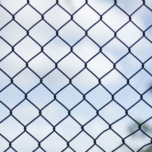pattern in a chain link fence